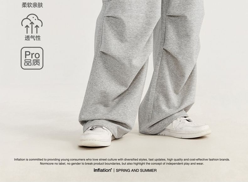 Newin - Cool-Tech Cargo-joggingbroek met wijde pijpen