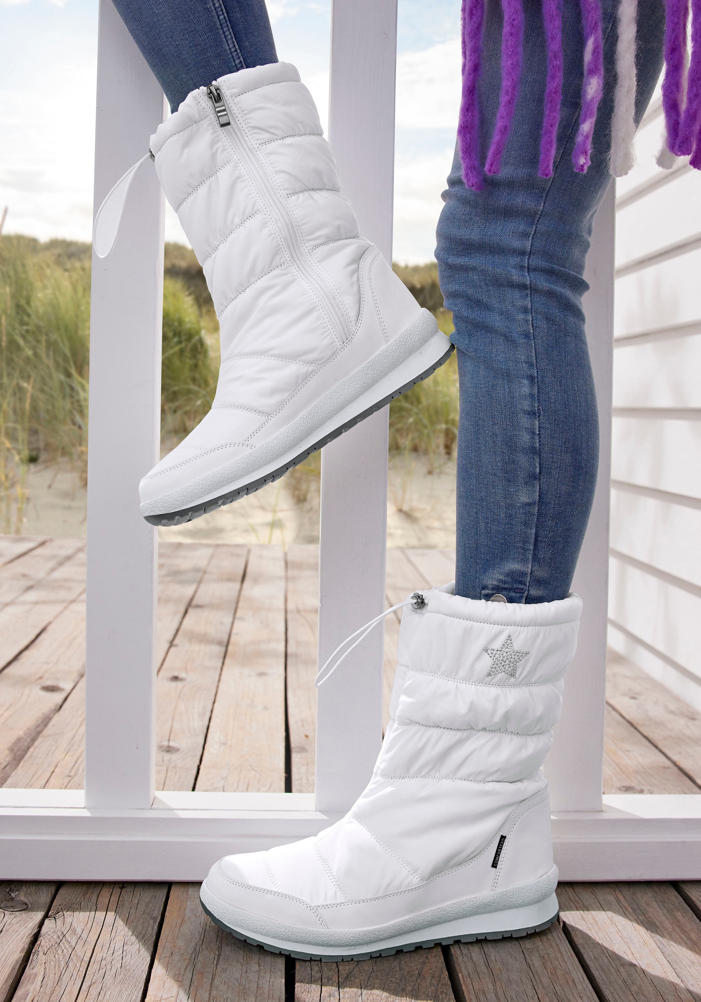 LASCANA Winterstiefel  Stiefelette, Winterboots mit Warmfutter, wasserabweisend
