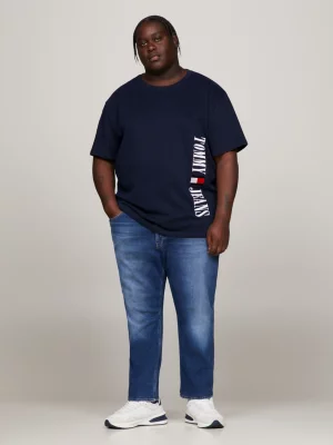 Camiseta de malha escovada com logo de arquivo