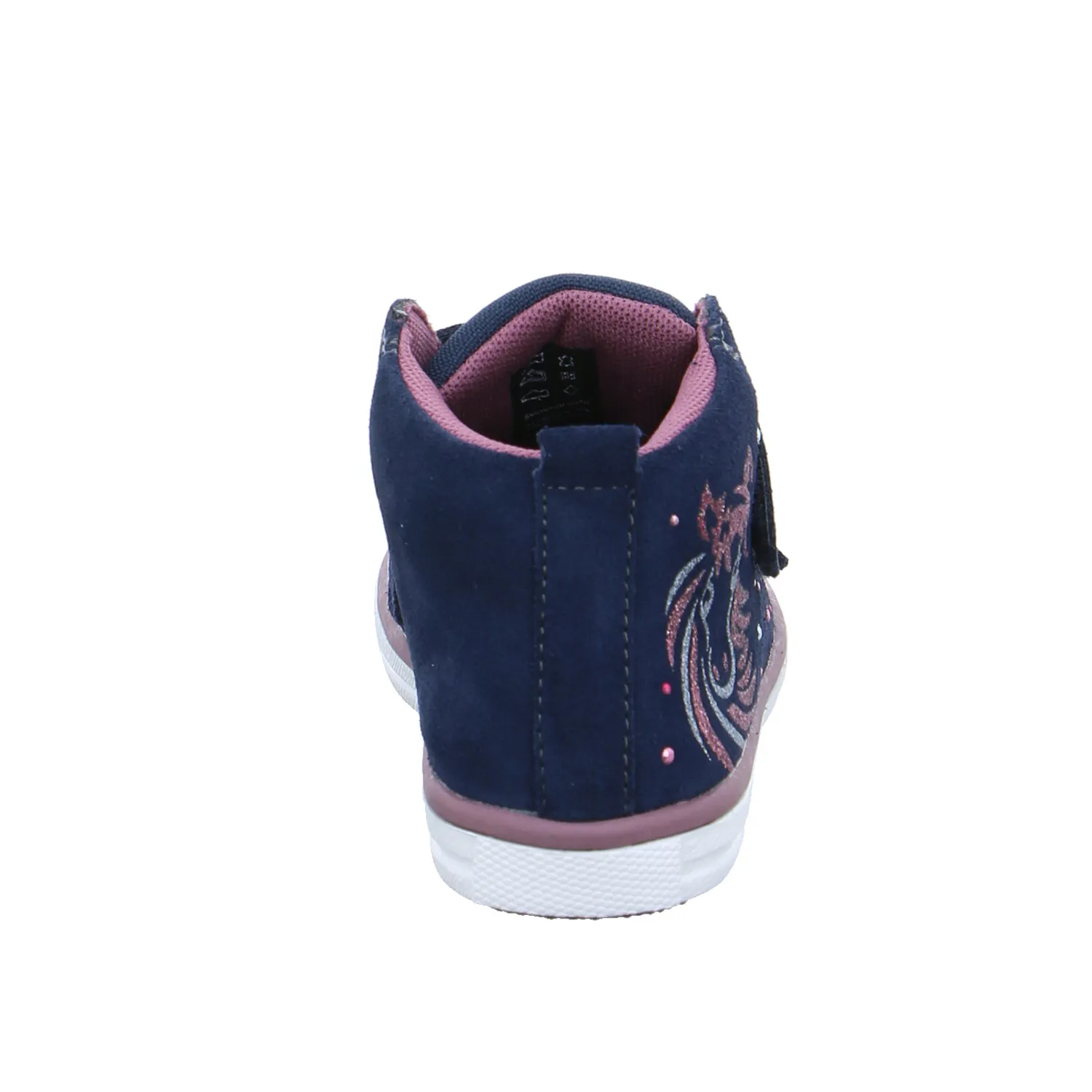 LURCHI Kleinkinder-Halbschuh Klett Dunkelblau Leder  Sneaker high