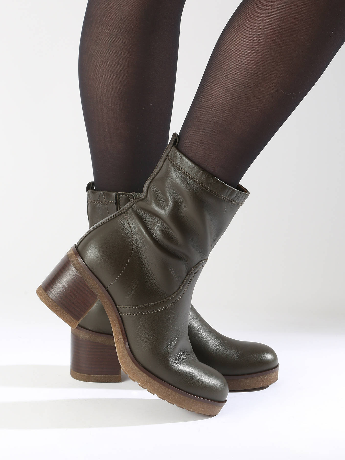 Bottines  talon en cuir GABOR