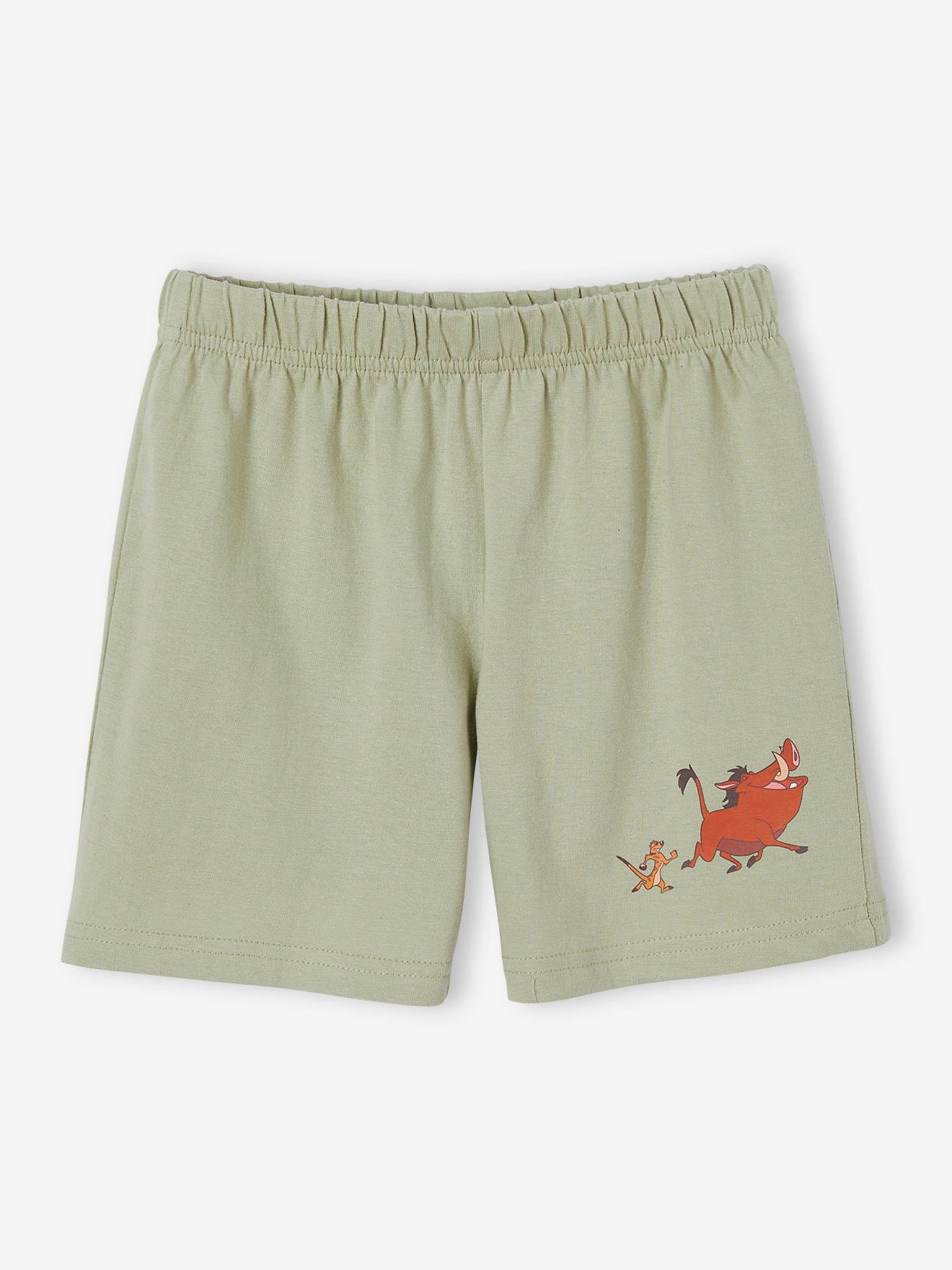 Pijama infantil DS® do Rei Leão com shorts, verde salgueiro.