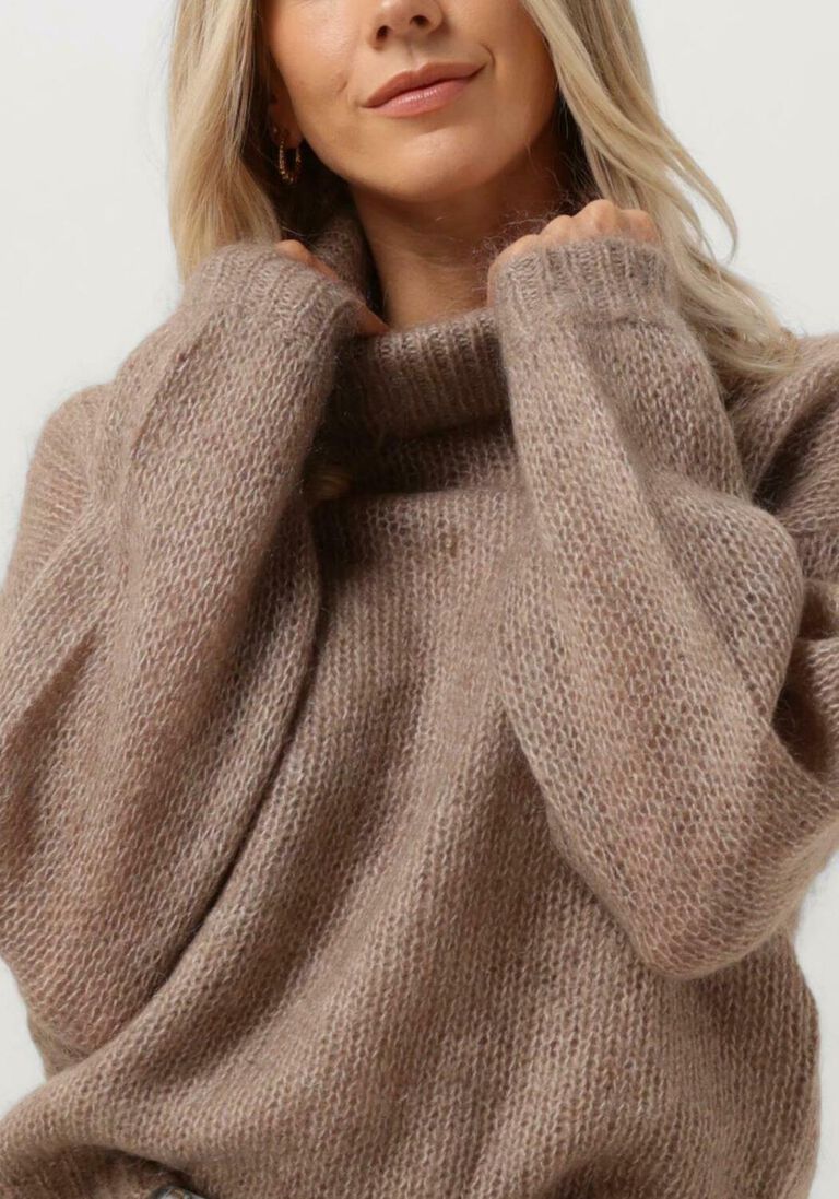 Y.A.S. bruine y.a.s. coltrui yaslambi ls knit rollneck pullover s.