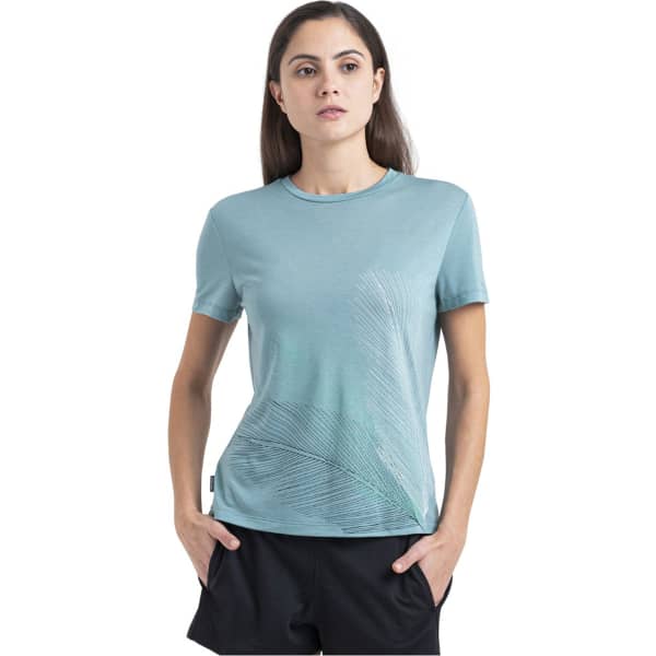 T-shirt randonnée ICEBREAKER W MERINO CORE SS TEE CLOUD RAY