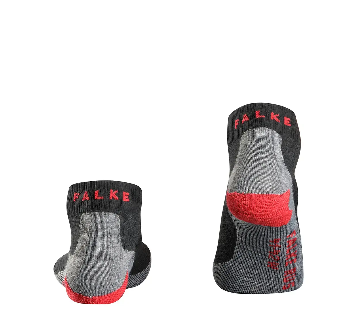 Falke RU5 Race Short Hardloopsokken Zwart/Grijs Dames