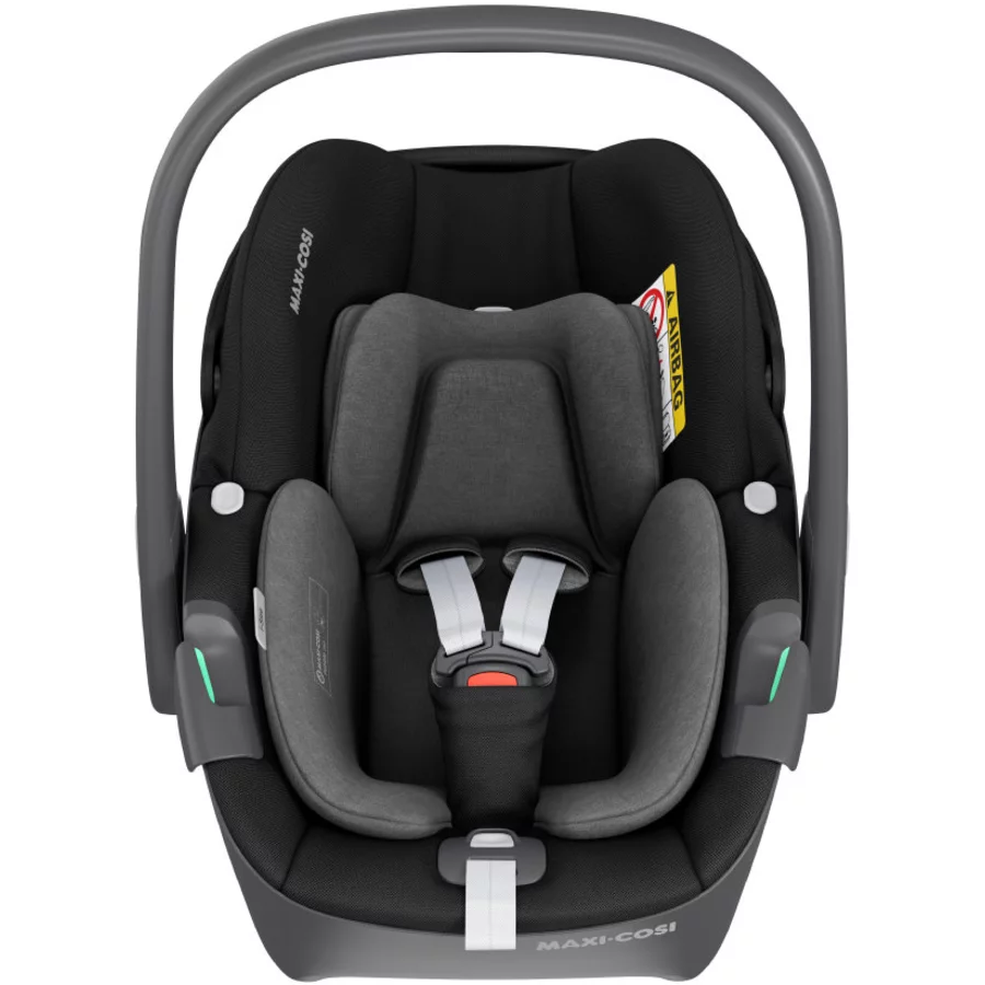 MAXI COSI Set Babyschale Pebble 360 Essential Black plus Basisstation FamilyFix 360