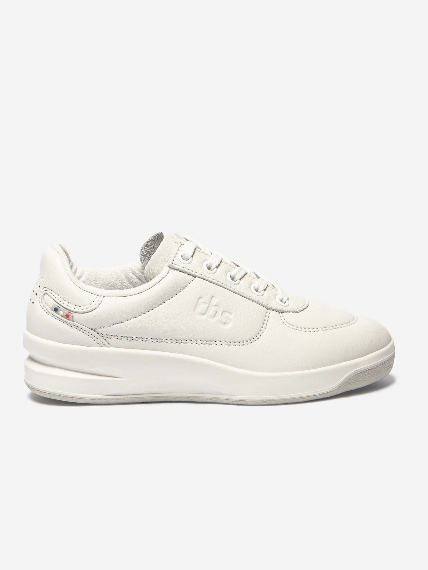 Baskets Femme Confort Brandy Dessus Cuir Blanc