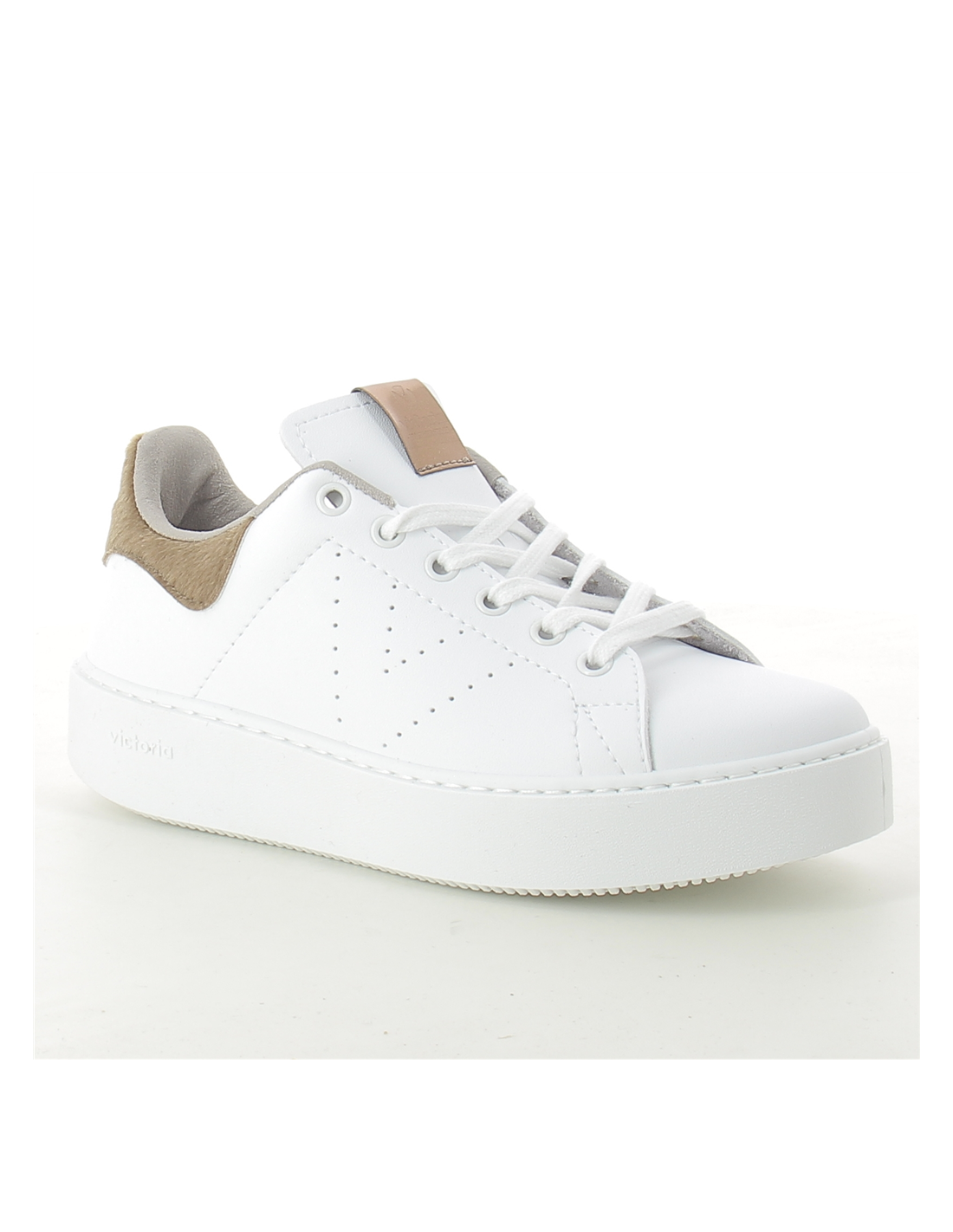 victoria Baskets de ville femme 1260137 blanc/camel
