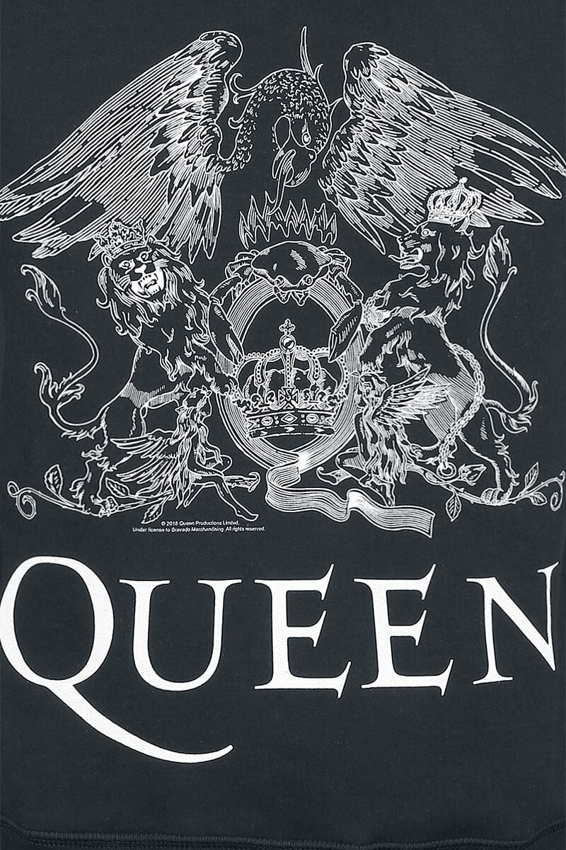 Blason Vintage | Queen Sweat-shirt zippé à capuche