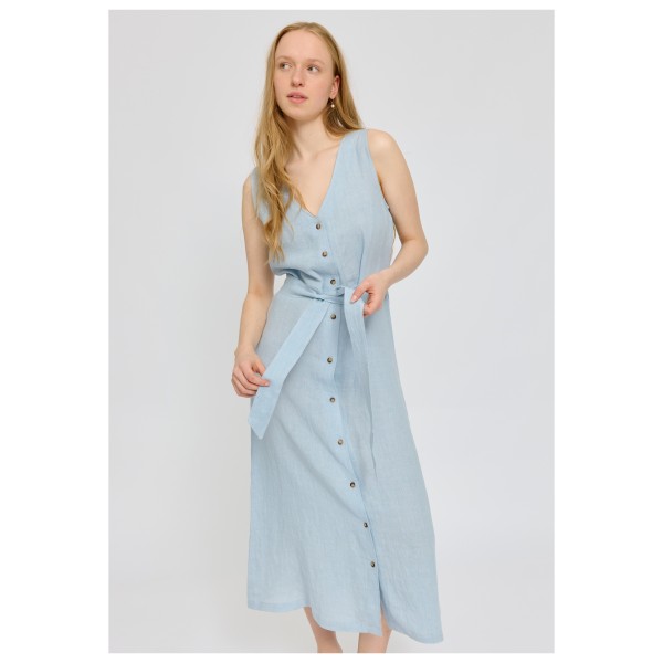 Mazine - Women's Sleeveless Linen Maxi Dress - Robe