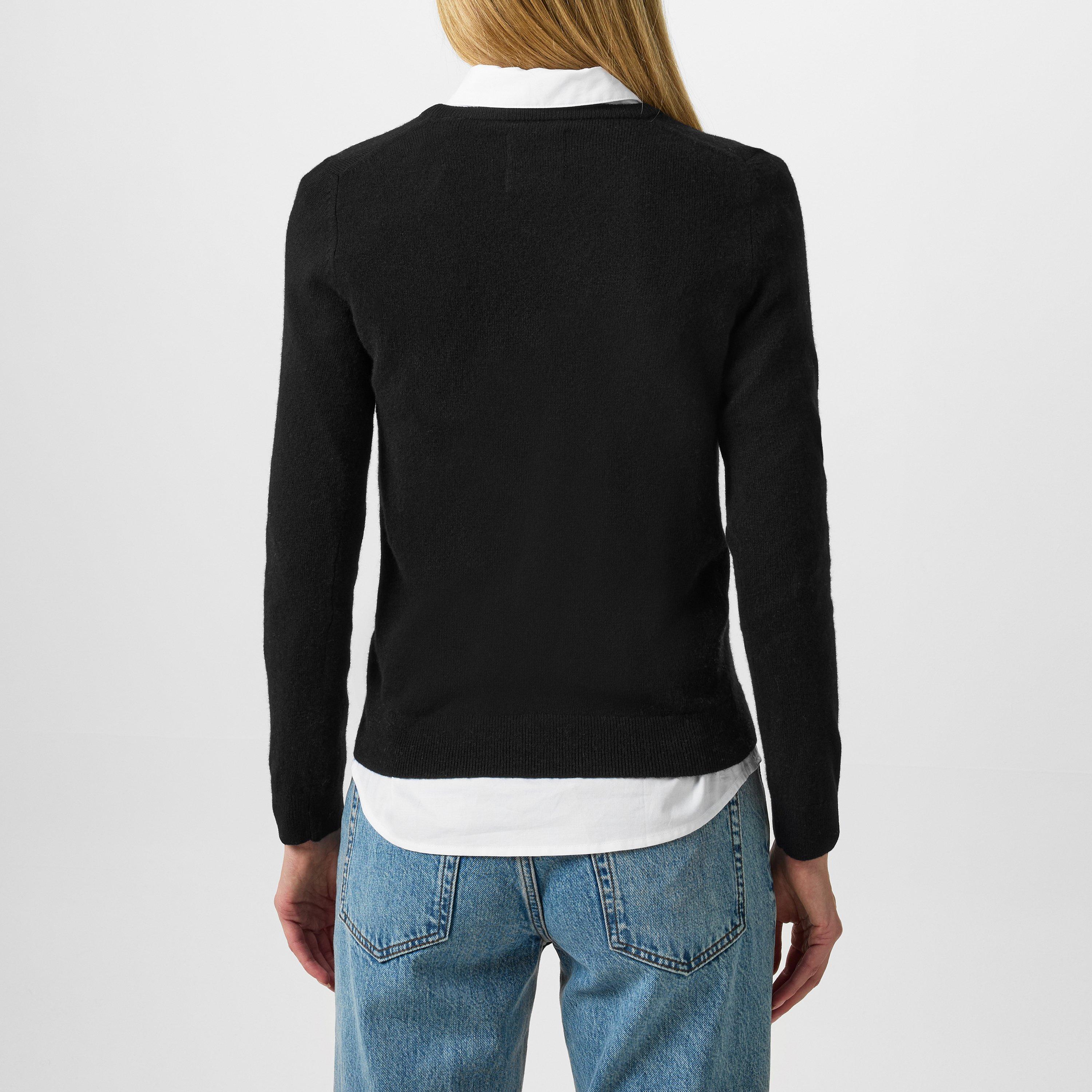 Gant EXTRAFINE LAMBSWOOL V-NECK CREAM S