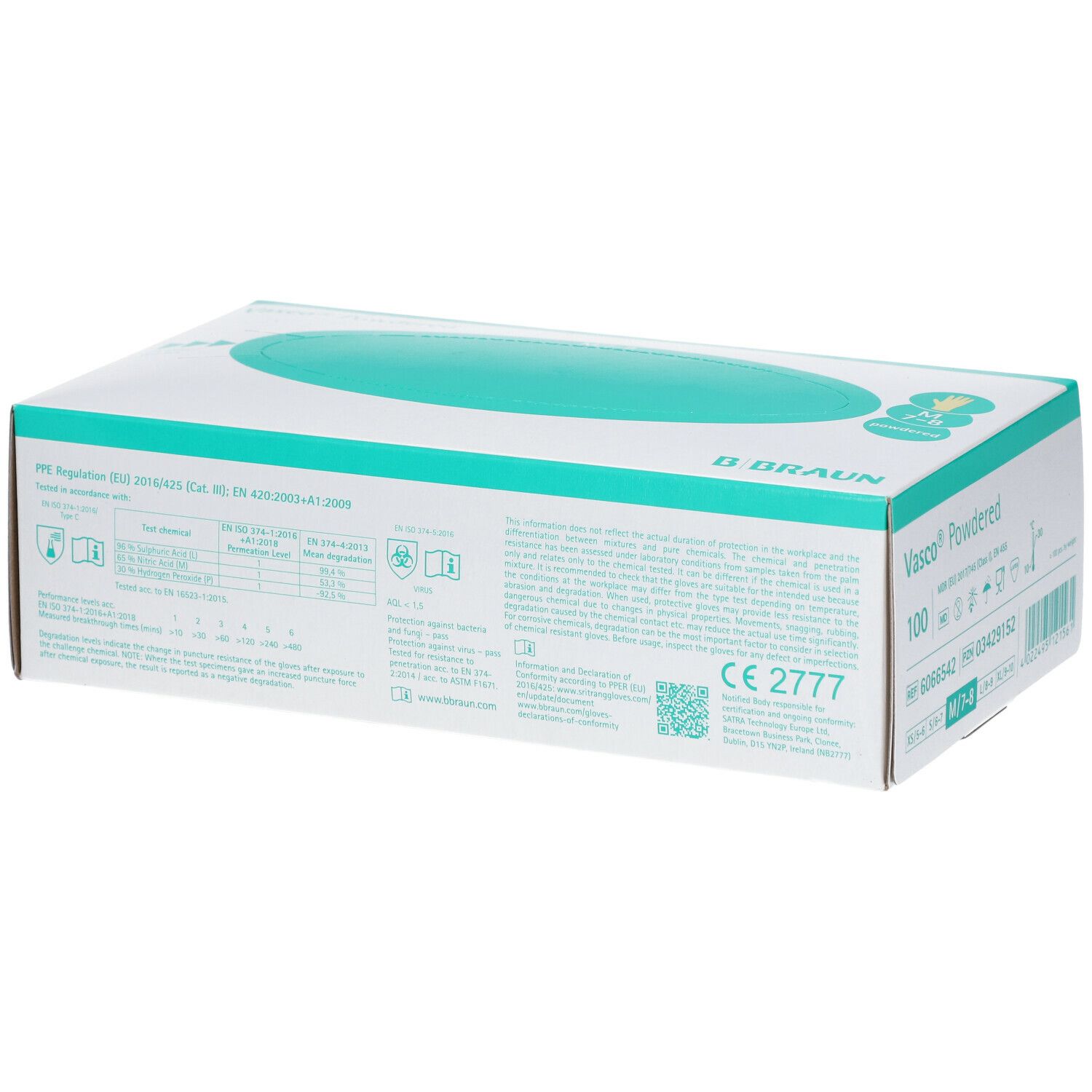 Vasco® gepudert, Größe 7-8, mittel
