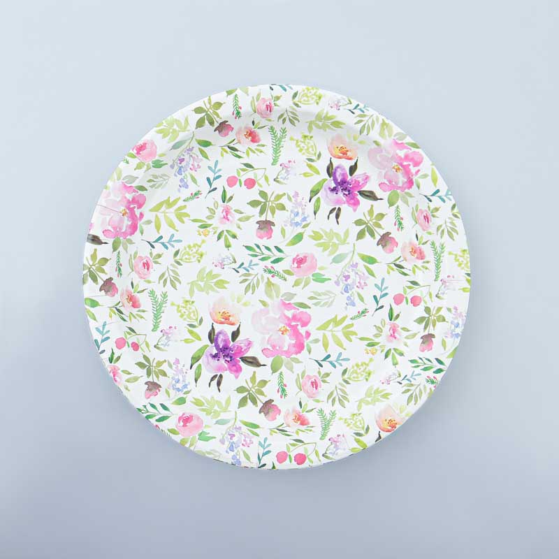 Lot de 8 assiettes 'Blooming'