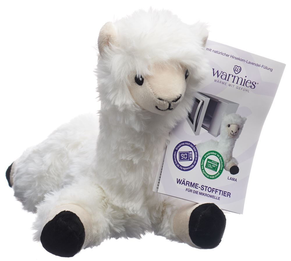 WARMIES Wärme-Stofftier<br>1 Stück, Lama Lavendel-Füllung removable pack