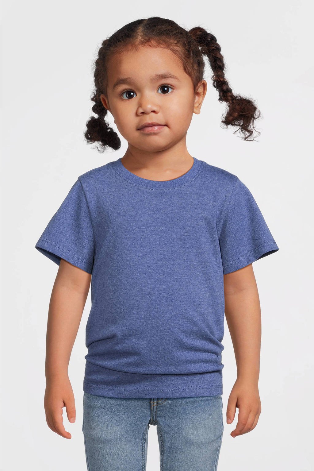 anytime T-shirt blauwmelange