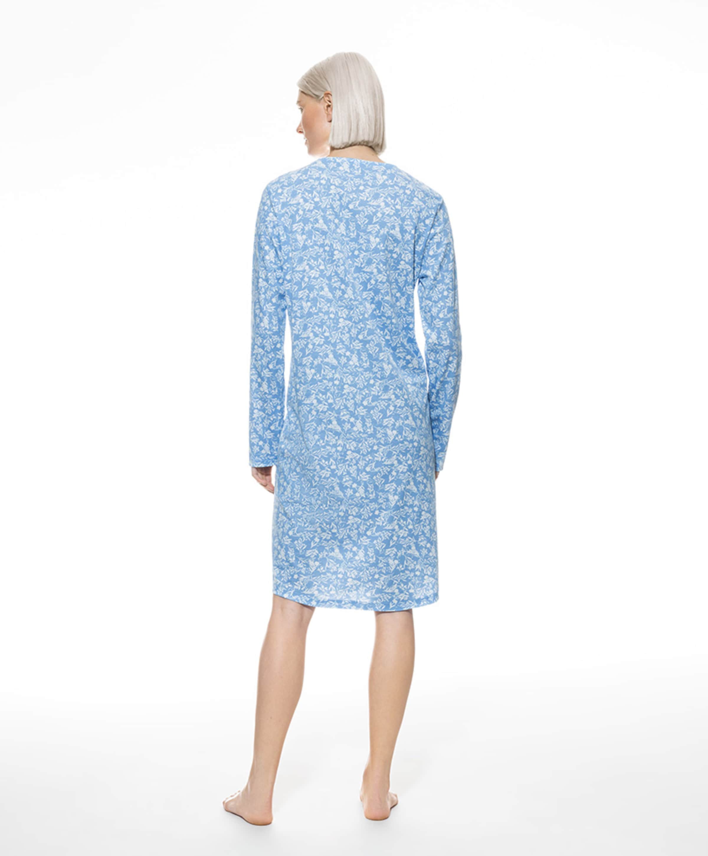 Mey Dames nachthemd blauw