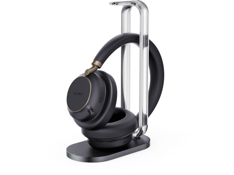 Yealink BH76 Plus   Charging Stand Teams USB-C/A Yealink Bluetooth Business Headset mit Standfuß
