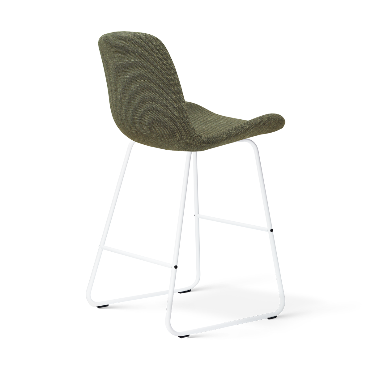 Barkruk Nino-Fé wit onderstel forestgroen 65 cm