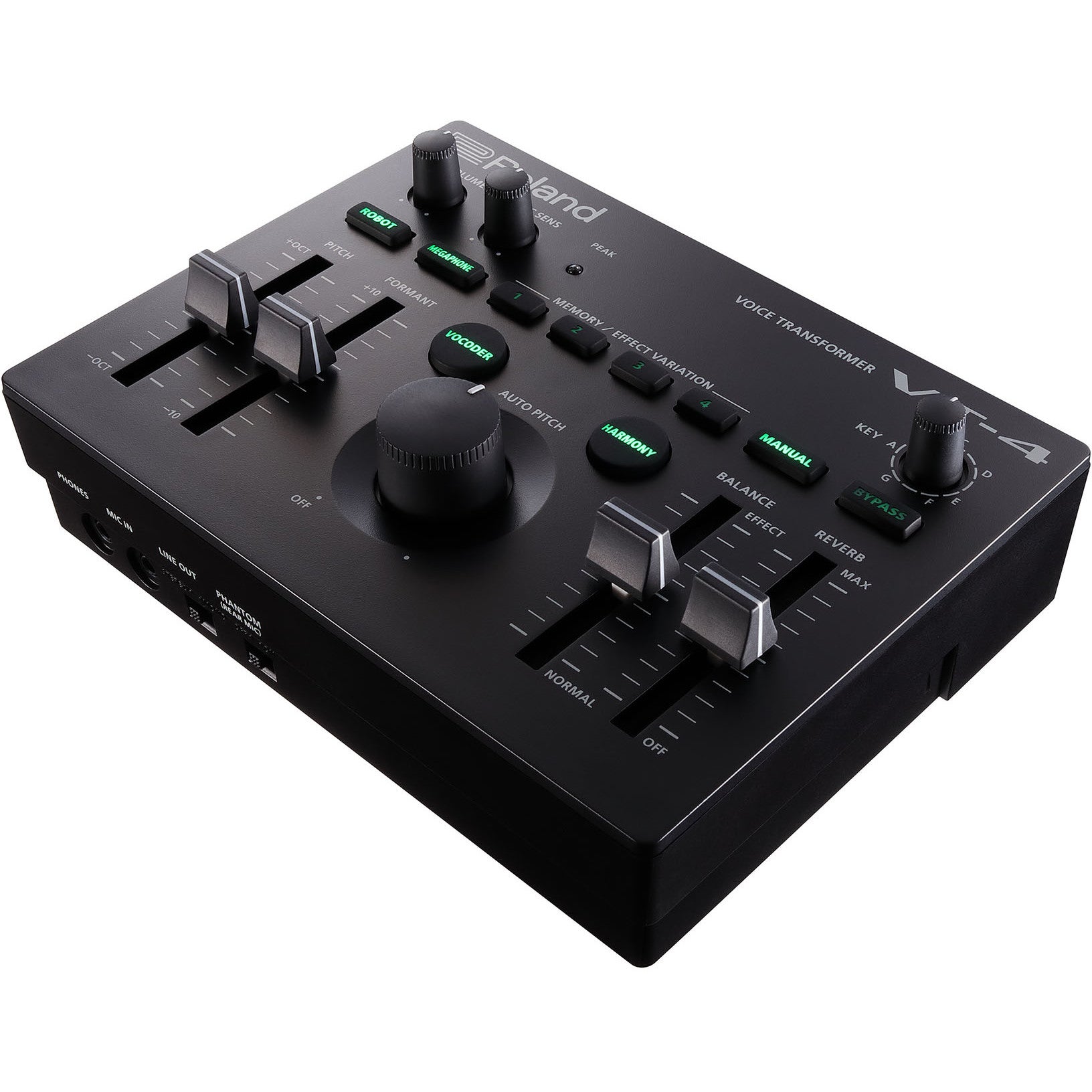 Roland VT-4 Voice Transformer + microfoon + kabels