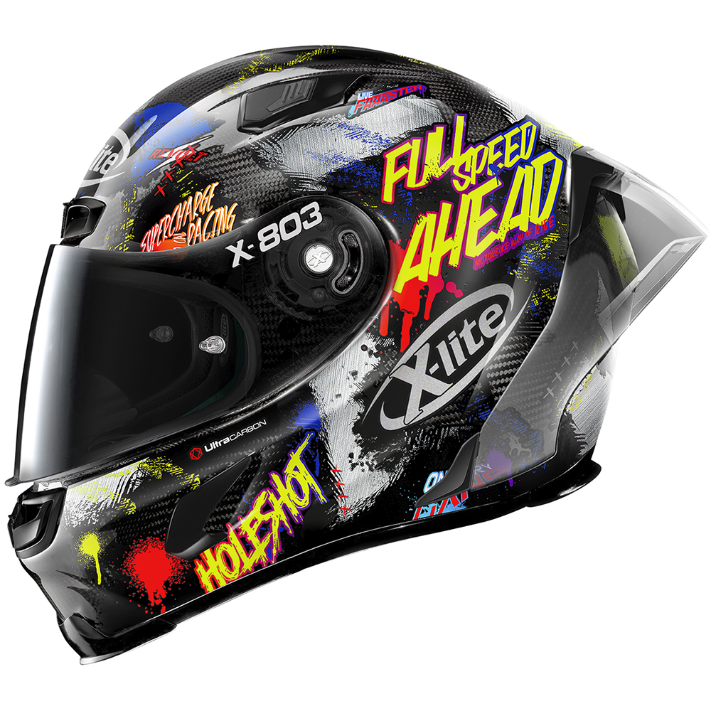 X-lite - Casque X-803 RS Ultra Carbon Holeshot Noir / Multicolore