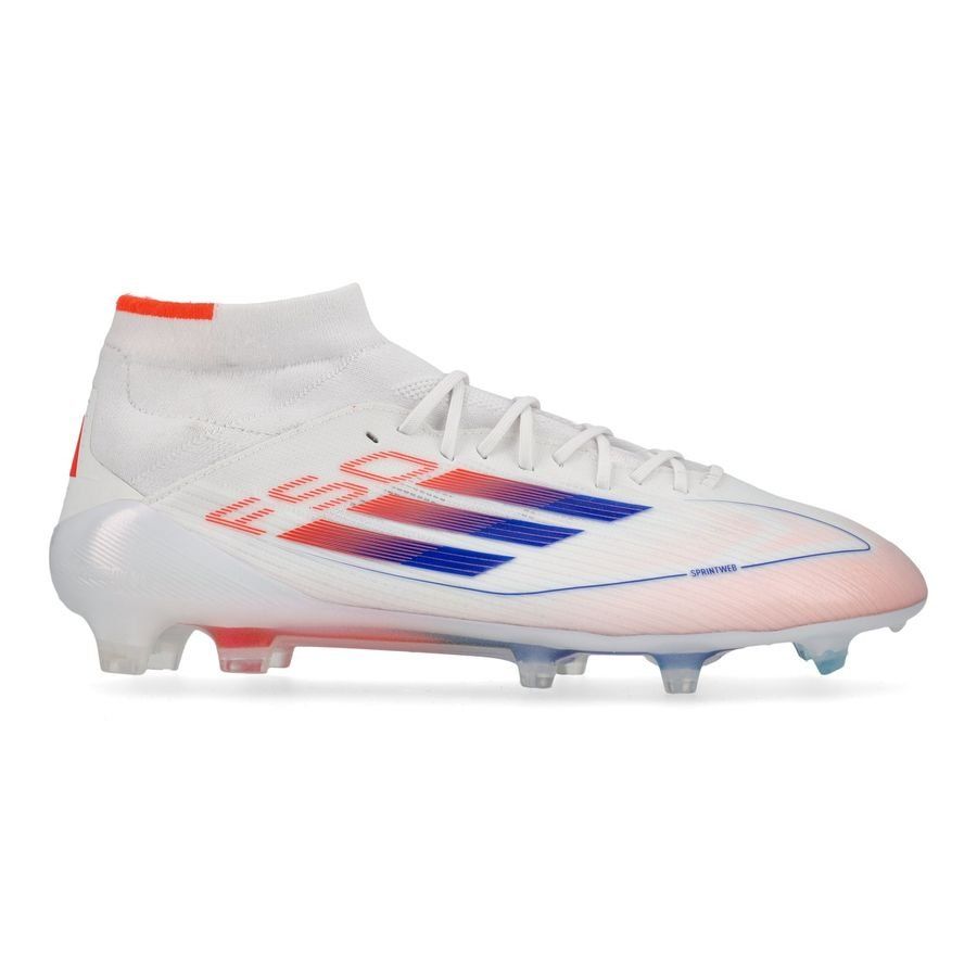 adidas F50 Elite Mid FG Advancement - Blanc/Rouge/Bleu Femme