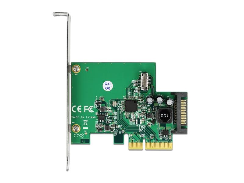 Delock PCI-Express-Karte 1x intern USB 3.2 Gen 2 Key B 20 P PCIe-Schnittstellenkarte mit einem internem USB-3.1-Pfostensteckern