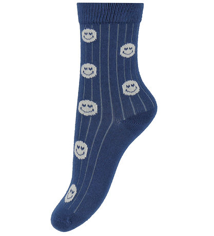 Minipop Socken - Rib - Bambus - 3er-Pack - Kobalt Mix