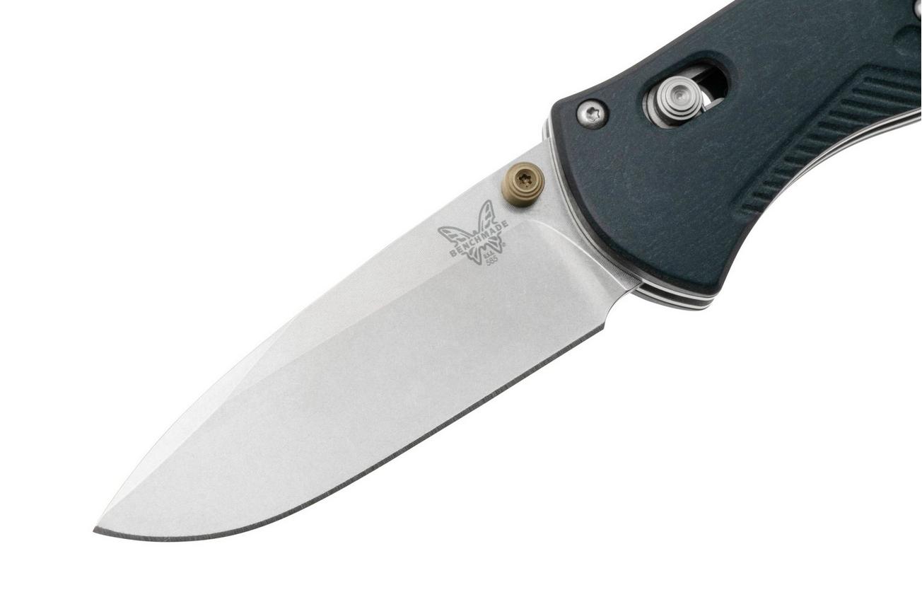 Benchmade Mini Barrage 585-03, Axis-Assist, S30V, Blue Canyon Richlite, zakmes