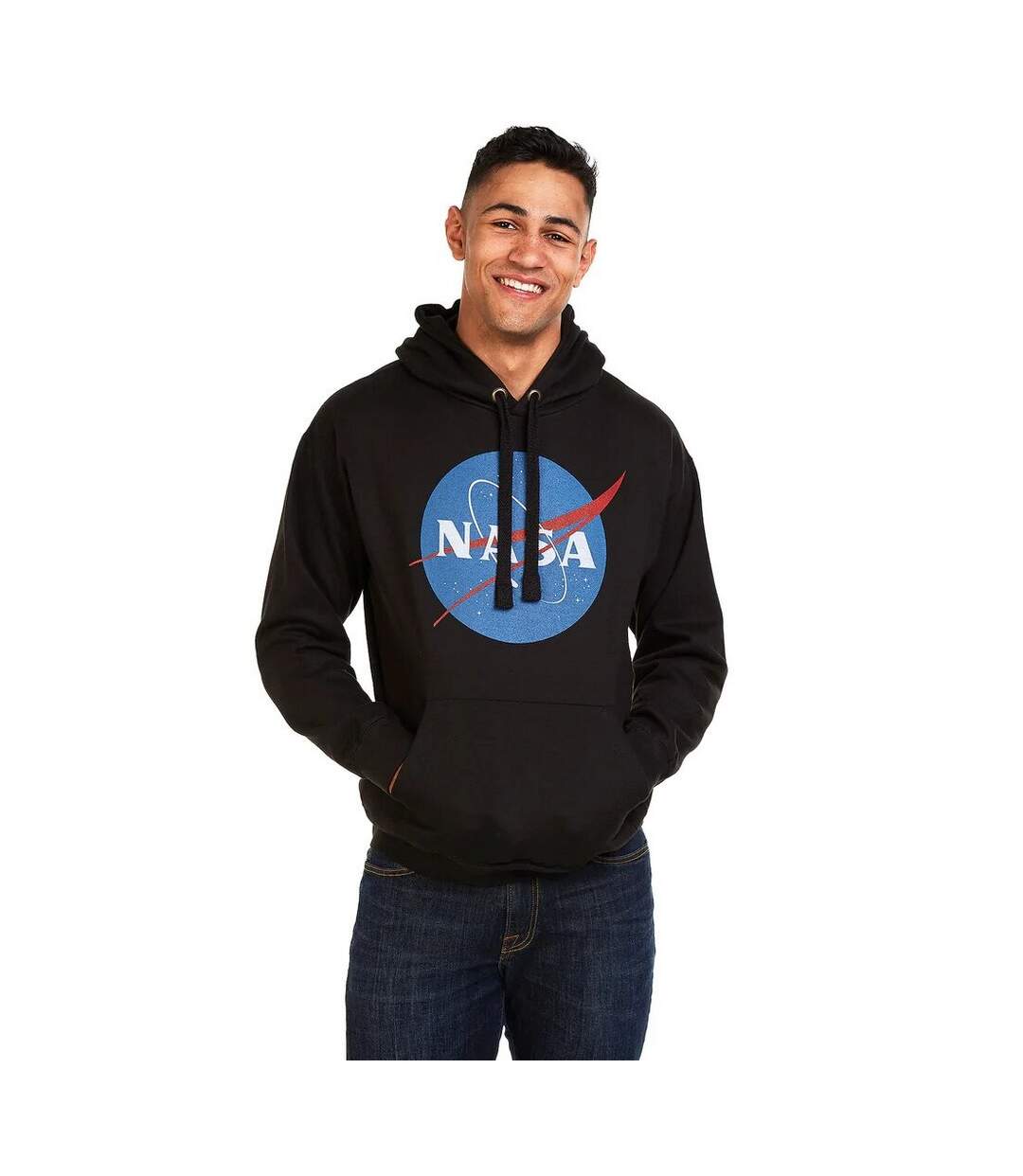 NASA - Sweat à capuche - Homme (Noir) - UTTV932