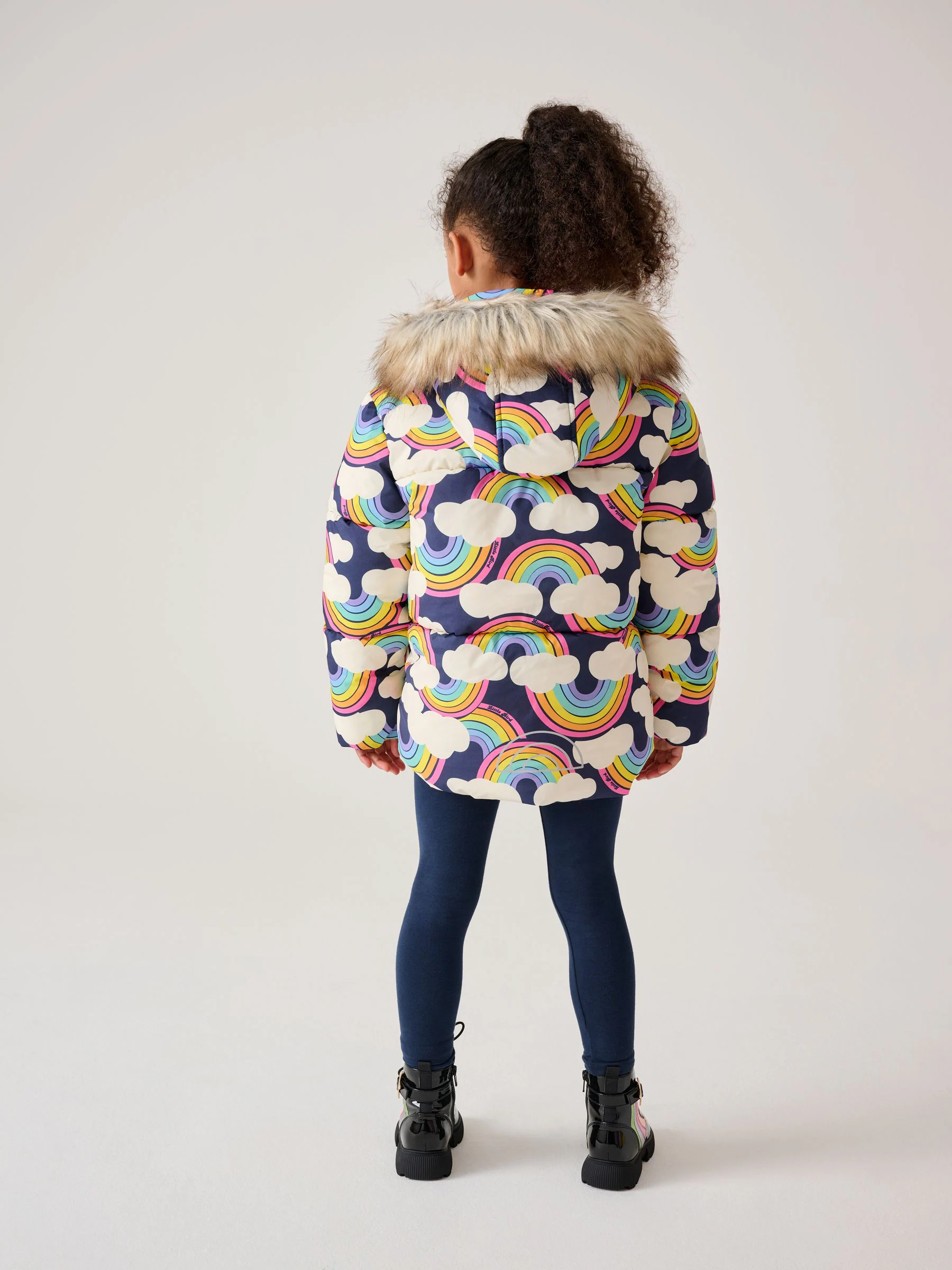 Little Bird by Jools Oliver Regenbestendige Gevoerde jas met capuchon van imitatiebont