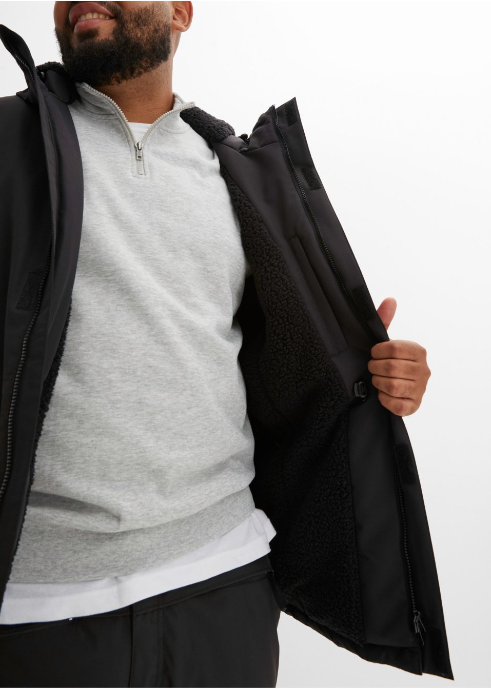 Parka thermo hybride avec doublure peluche