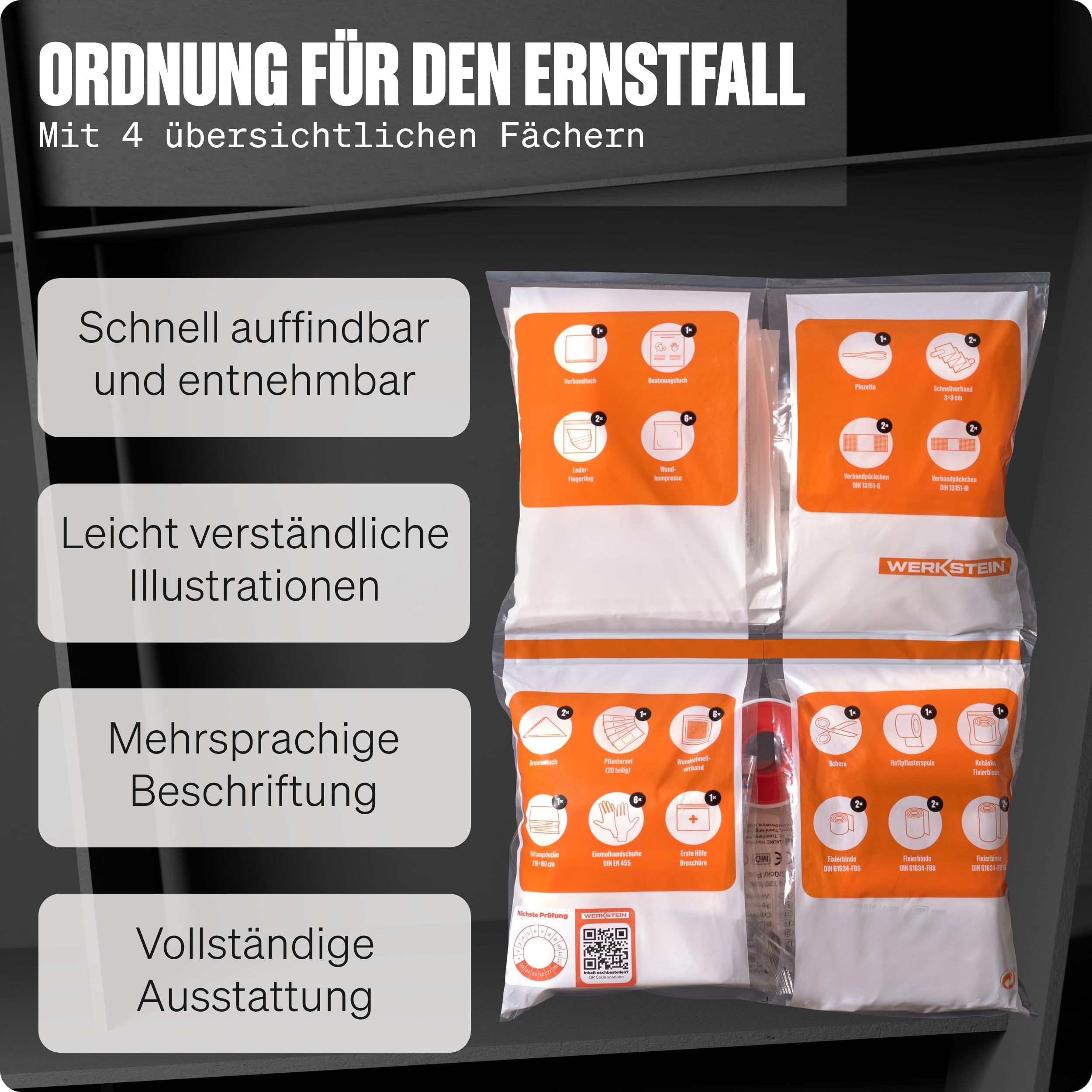 WERKSTEIN Erste Hilfe Nachfüllset
