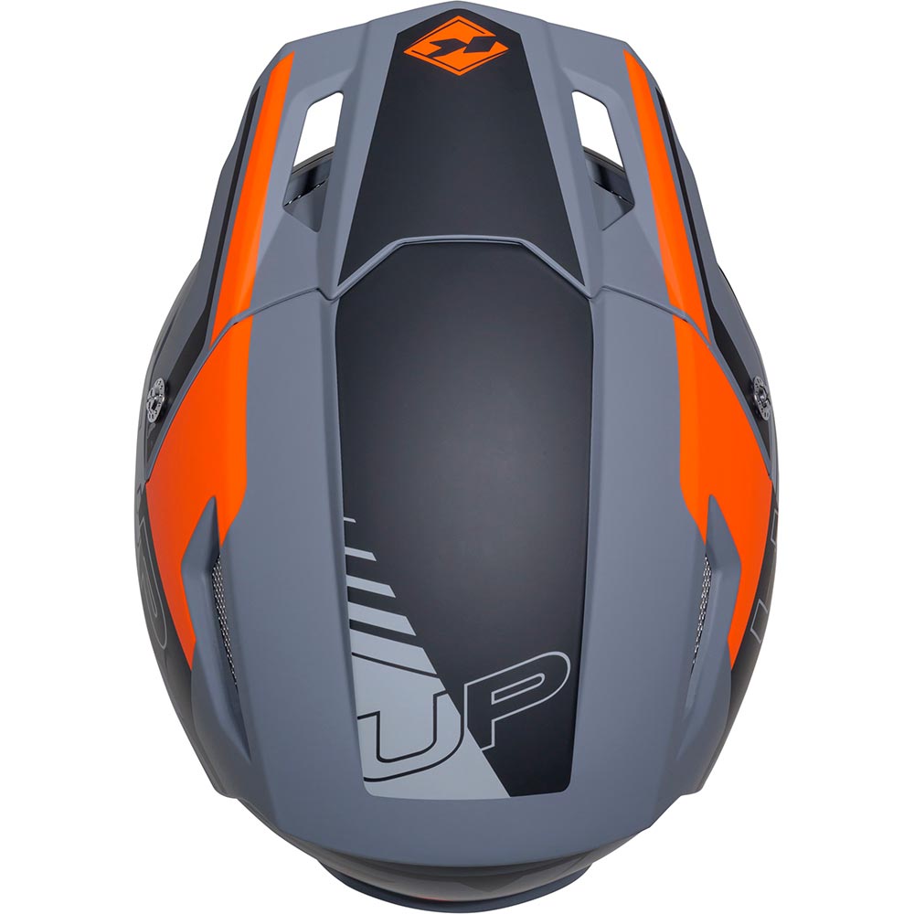 Kenny - Casque Trial Up Graphic Orange / Gris / Noir