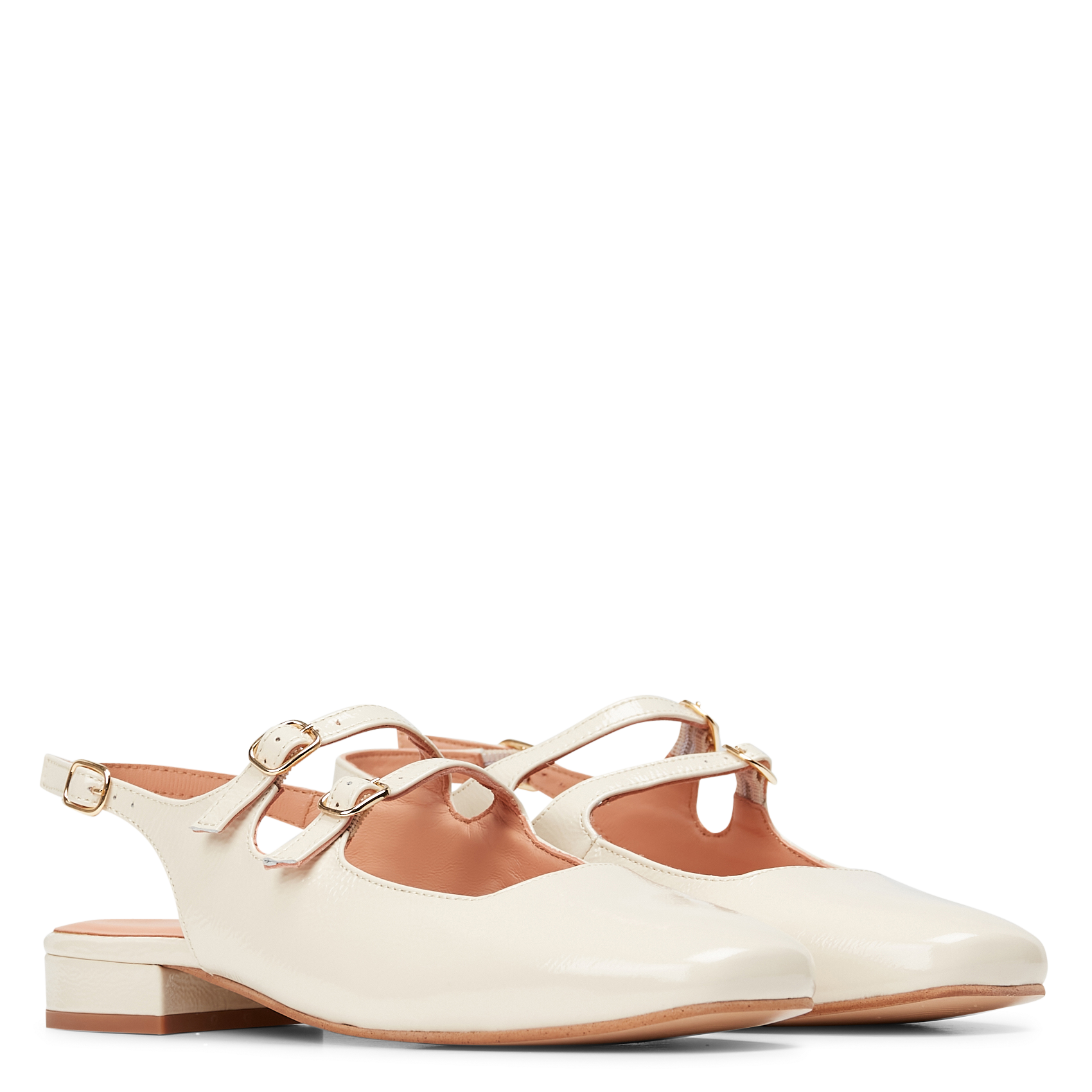 DAISY - Babies en cuir vernis | Beige