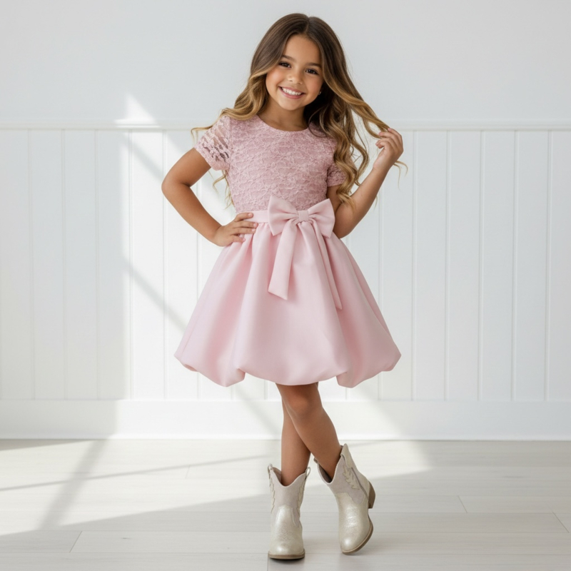 Classic charm dress - roze