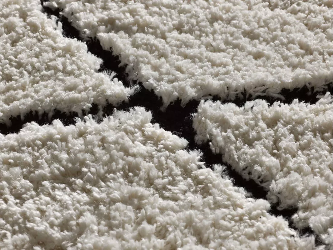 Tapis intérieur - shaggy - crème - 200 x 290 cm - ATESA