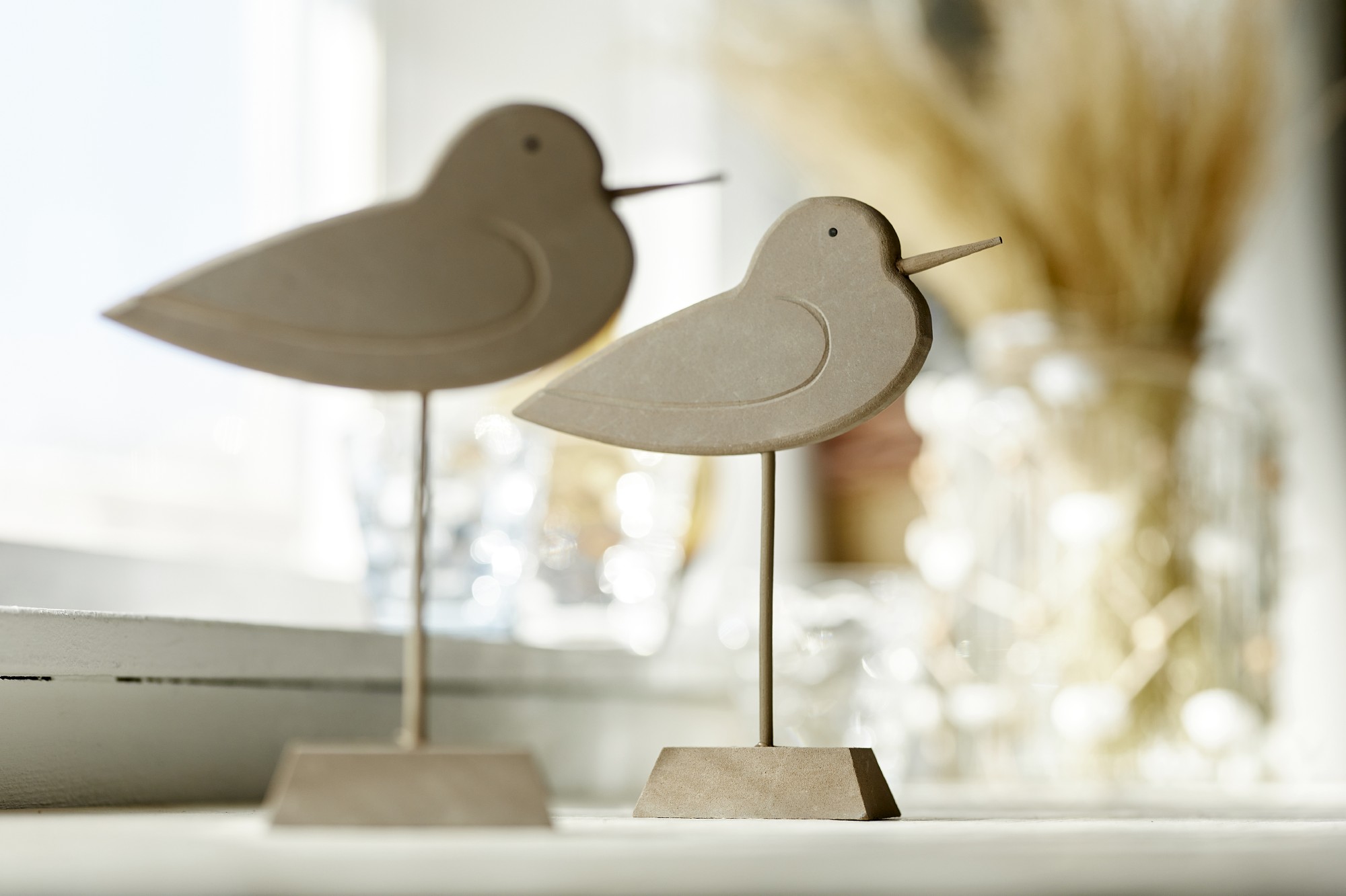 Figur 'Vogel' stehend, braun, H 17,5 cm, B 15,5 cm, L 4 cm von fischer's lagerhaus