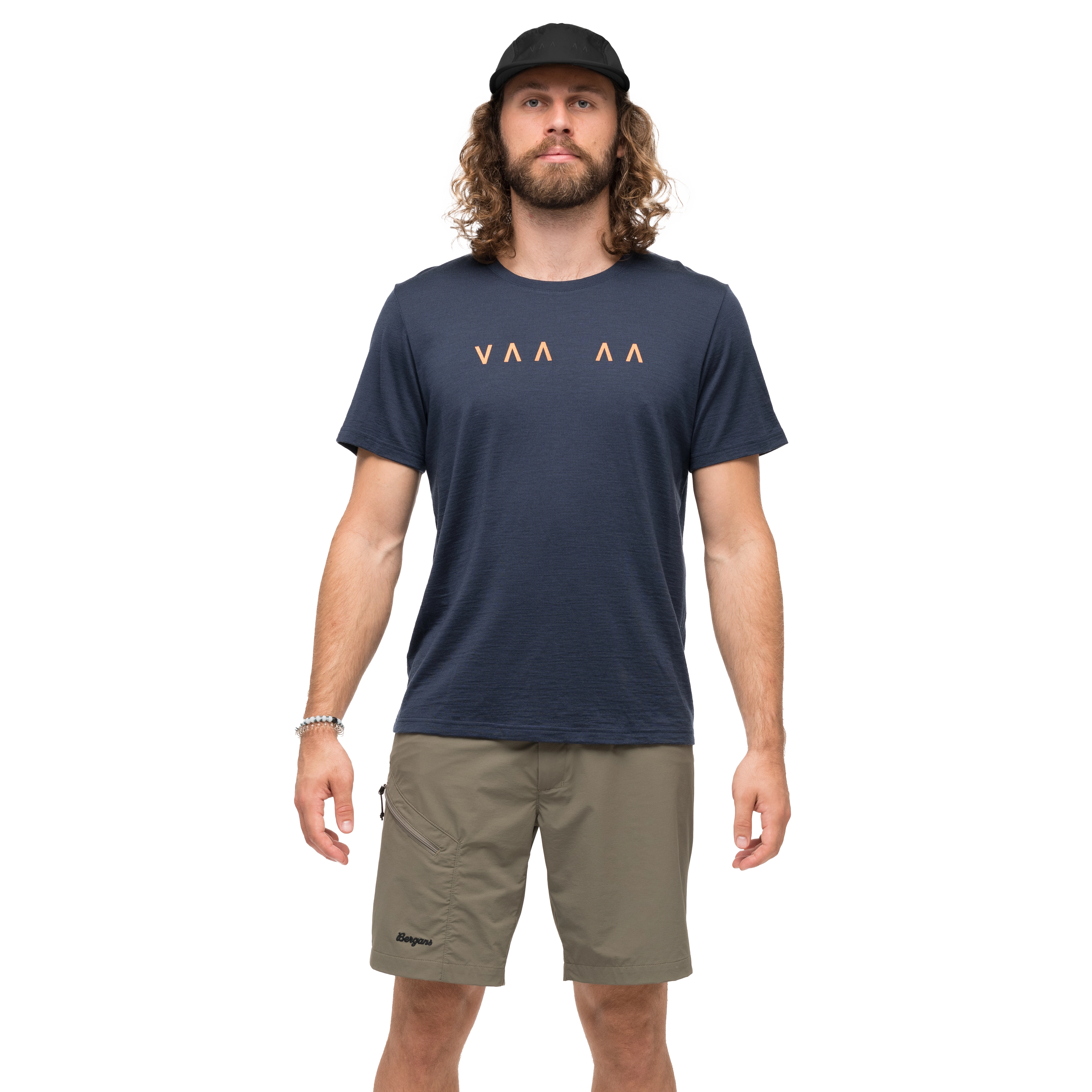 Vaagaa Explore Merino Tee Men Navy Blue