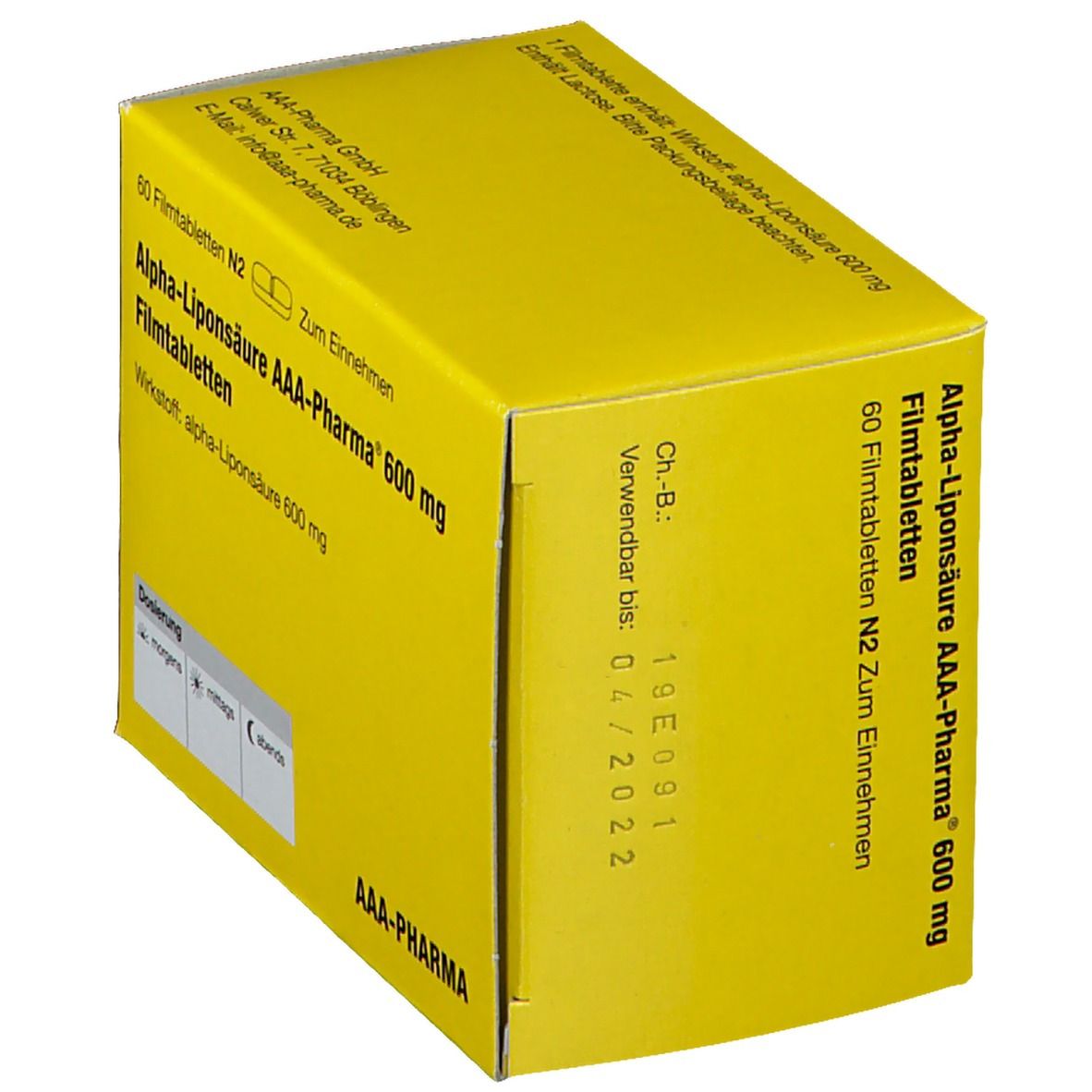 Alpha-Liponsäure AAA-Pharma® 600 mg
