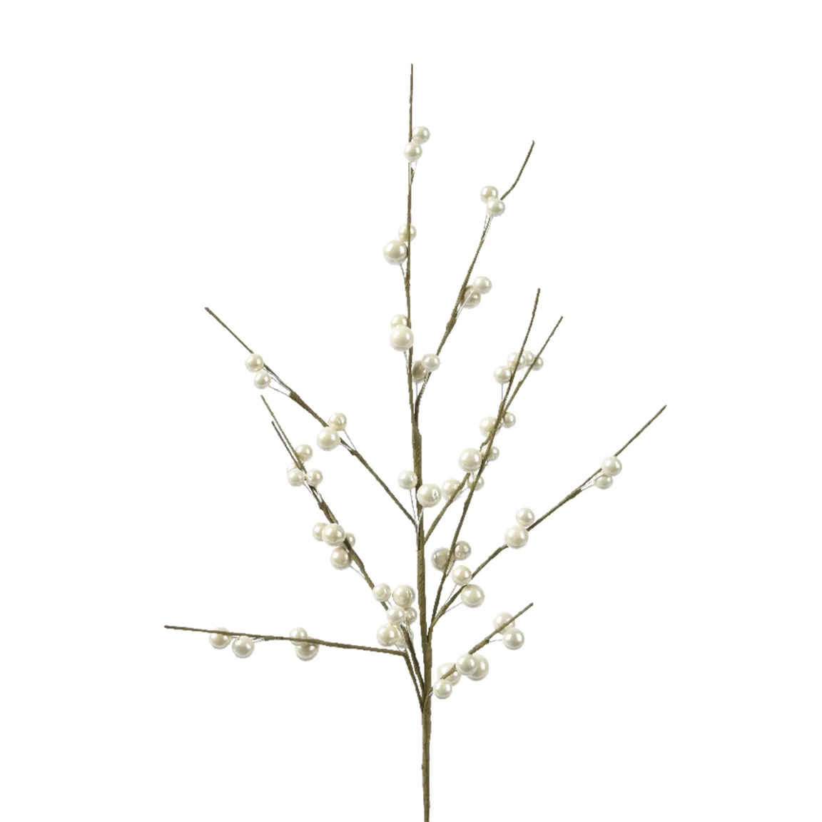 Branche de baies (H55 cm) Laponie Perle métallisé