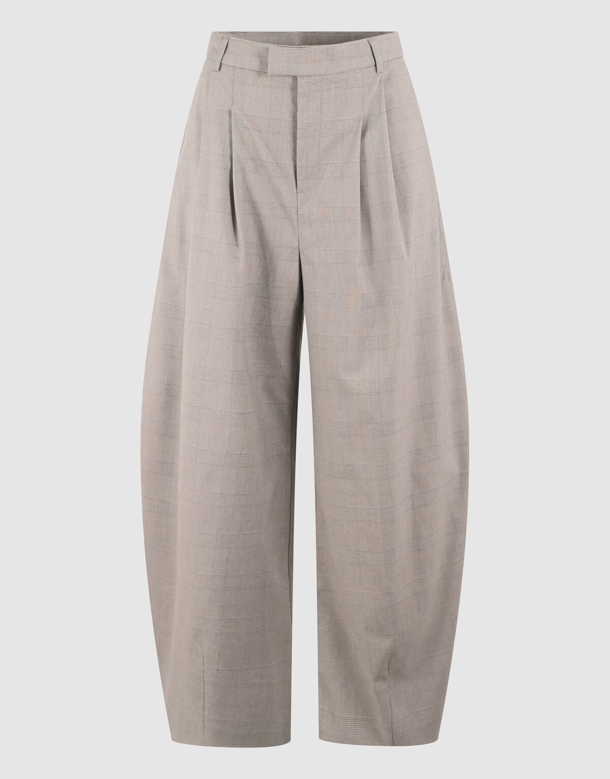Ruiten Barrel Fit Broek Lichtgrijs