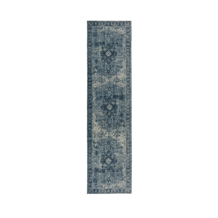 Oosterse loper - Mannito Antique Blauw