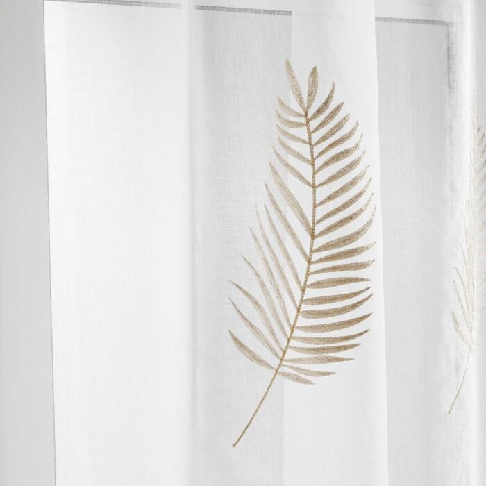 PANNEAU A OEILLETS 140X240CM BRODE METALLISE PALMEOR OR