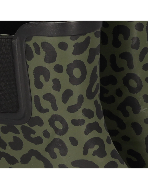 Xq Footwear Chelsea Regenlaars Print Rubber Groen - Laarzen