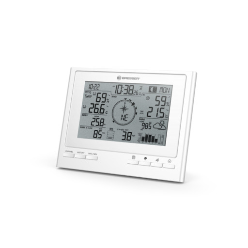 Estação meteorológica 7 em 1 com sensor externo da Climatescout RC Bresser