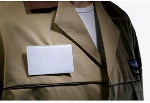 Durable badge met combiklem formaat 54 x 90 mm in een doos - 50 stuks