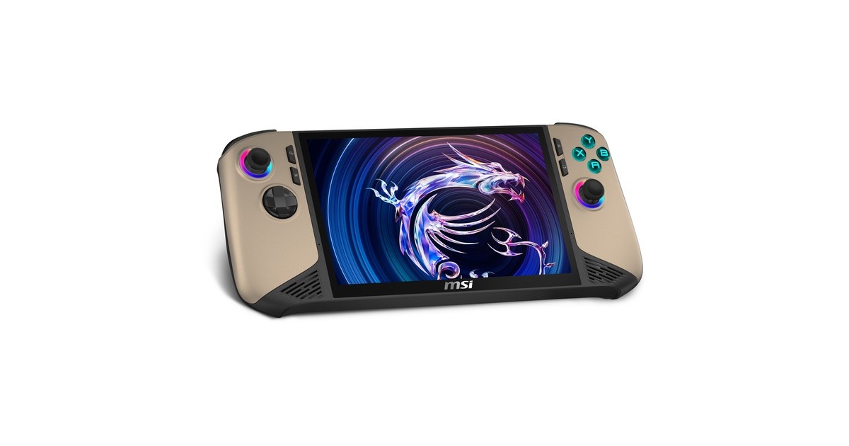 MSIClaw 8 AI+ A2VM-007NL handheld game console  (Beige/zwart, 1 TB SSD, Wi-Fi 7, Bluetooth 5.4, Touch, Windows 11 Home, Copilot+)