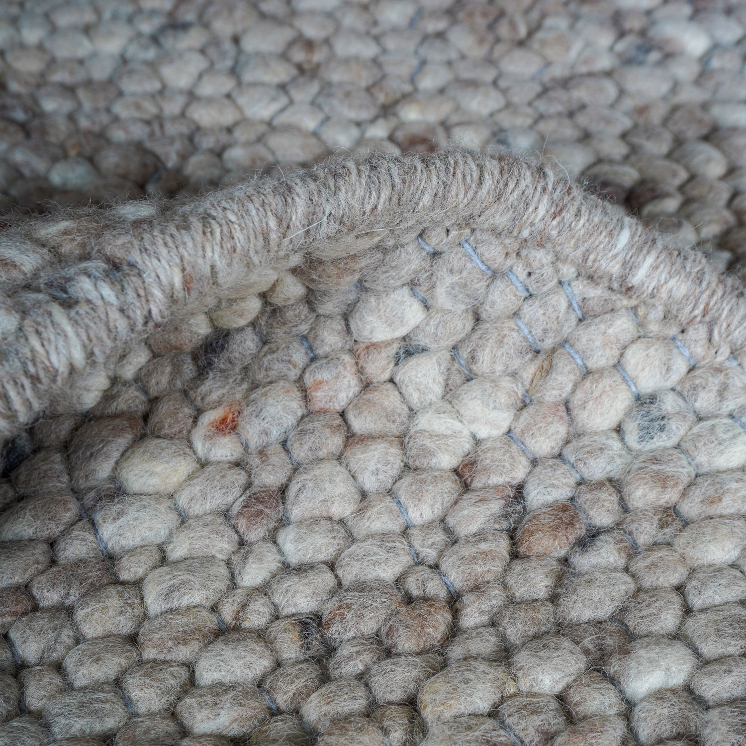 Vloerkleed Stone organisch donkerbeige 160x230 cm