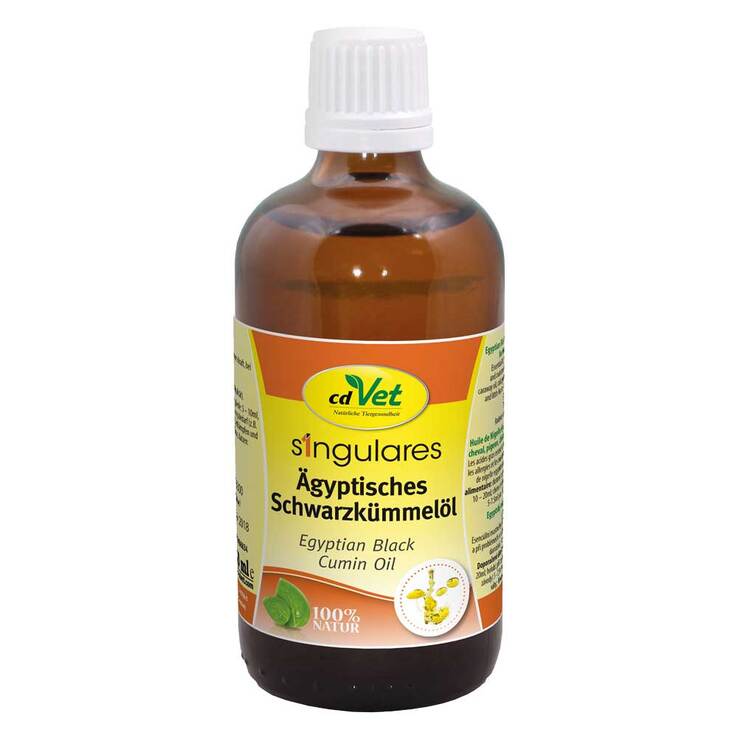 cdVet singulares Ägyptisches Schwarzkümmelöl für Tiere, 100 ml