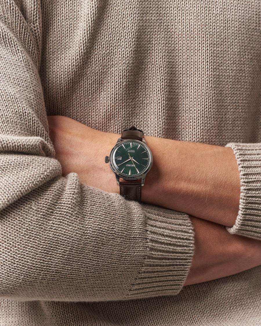 Seiko Presage Automatic Leather 41mm Green Dial